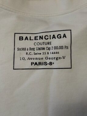 Balenciaga White Jumper / Sweatshirt Sz S